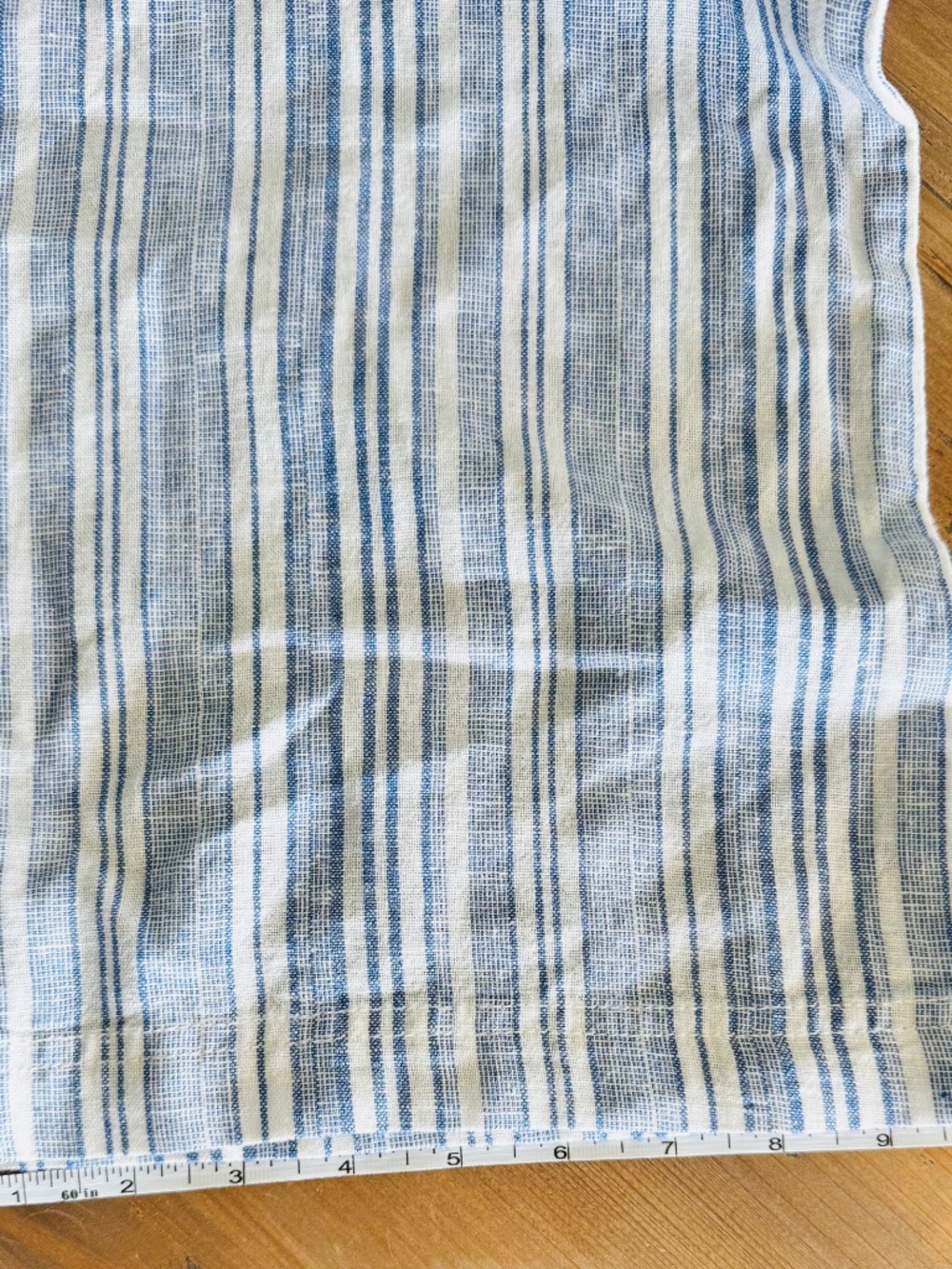 Gap Wide Leg Pants Women’s S Linen Blend Striped Blue White Elastic Waist New - Picture 11 of 12